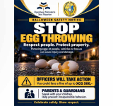 KPSM warns students against  egg throwing ahead of Halloween